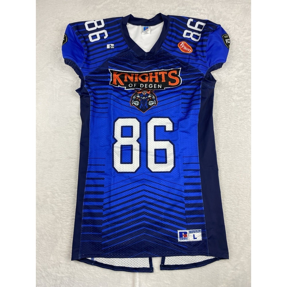 Fan Controlled Football Authentic Game Jersey Mens Large "Knights of Degen" #86